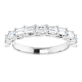 Platinum 3/4 CTW Natural Diamond Anniversary Band